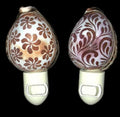Assorted Hand-Carved  Shell Nitelites measuring 4" Sold Each  61326