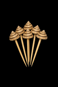 Toothpicks 4" with a 1/2" or less Natural Candy Snail Shell Attached  Sold Each    41126