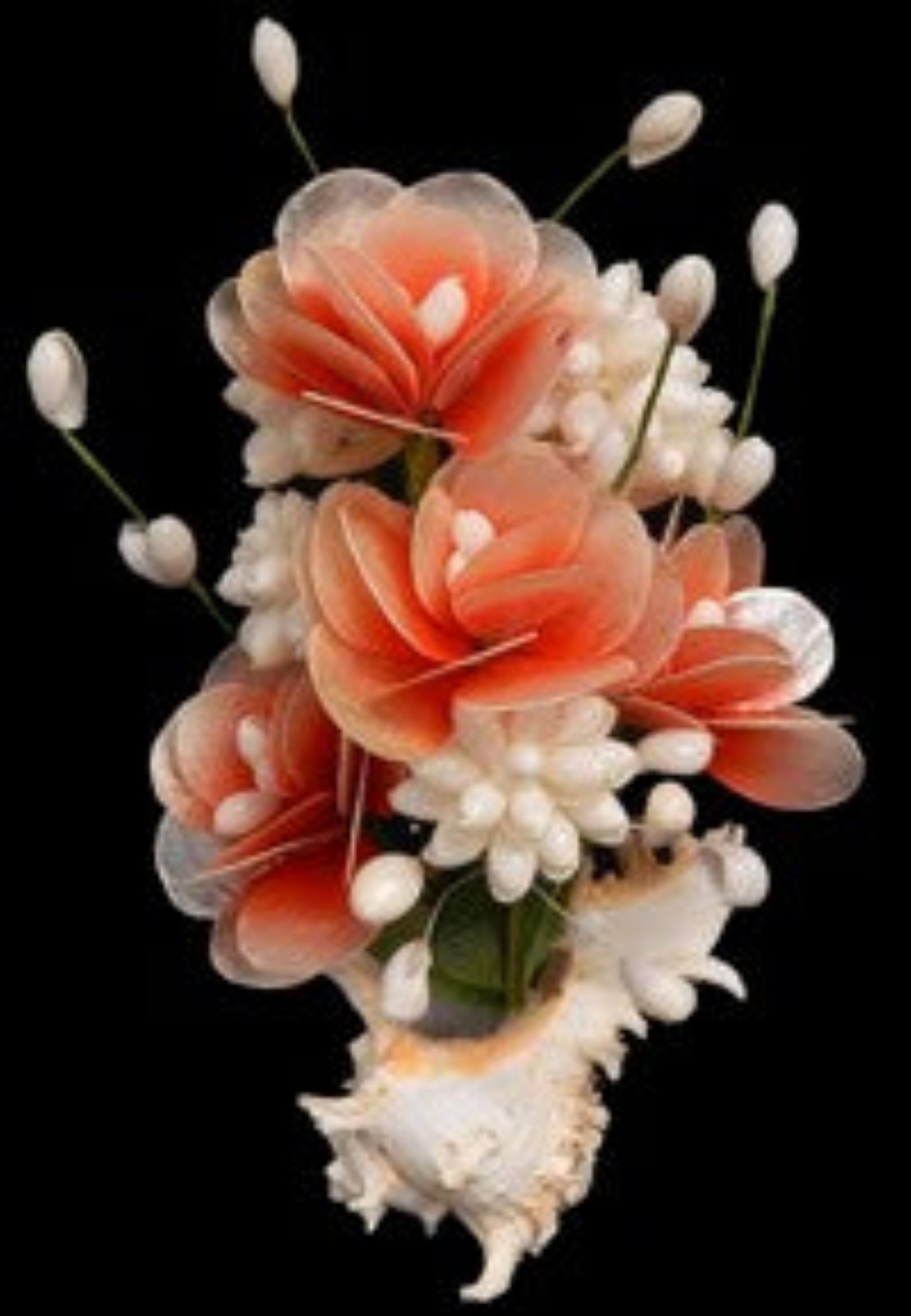 Capiz Shell Flowers / Murex Base 10" SOLD OUT    61226