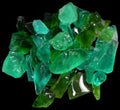 Emerald Color Sea Glass measuring 1/4 to 2 1/2"  Sold by the 1/4 pound   61126