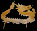 Dragon Carved From Gold Lip MOP measuring 6 to 8" Sold Each     60426