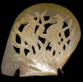 Carved MOP Gold Lip Sea Horses measuring 6 to 8"       60426