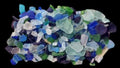 Mixed Sea Glass Lite Colors measuring Mix 1/4 to 2 1/2" Sold by the 1/4 pound   61126