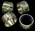 Paua Natural Napkin Rings  1 3/4" Sold Each    42426