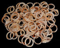 Strawberry Strombus Assorted Shell Rings measuring approximately 1/2" Sold Each    32926