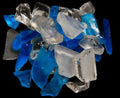 Teal, ice & Clear Sea Glass Mix measuring 1/2 to 2 1/2" Sold by the 1/4 pound   61126