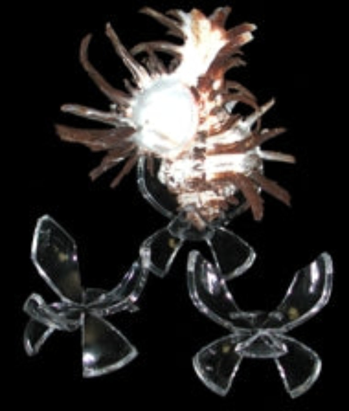 Three Prong Display Stands measuring 21/2"  Sold Each      40126
