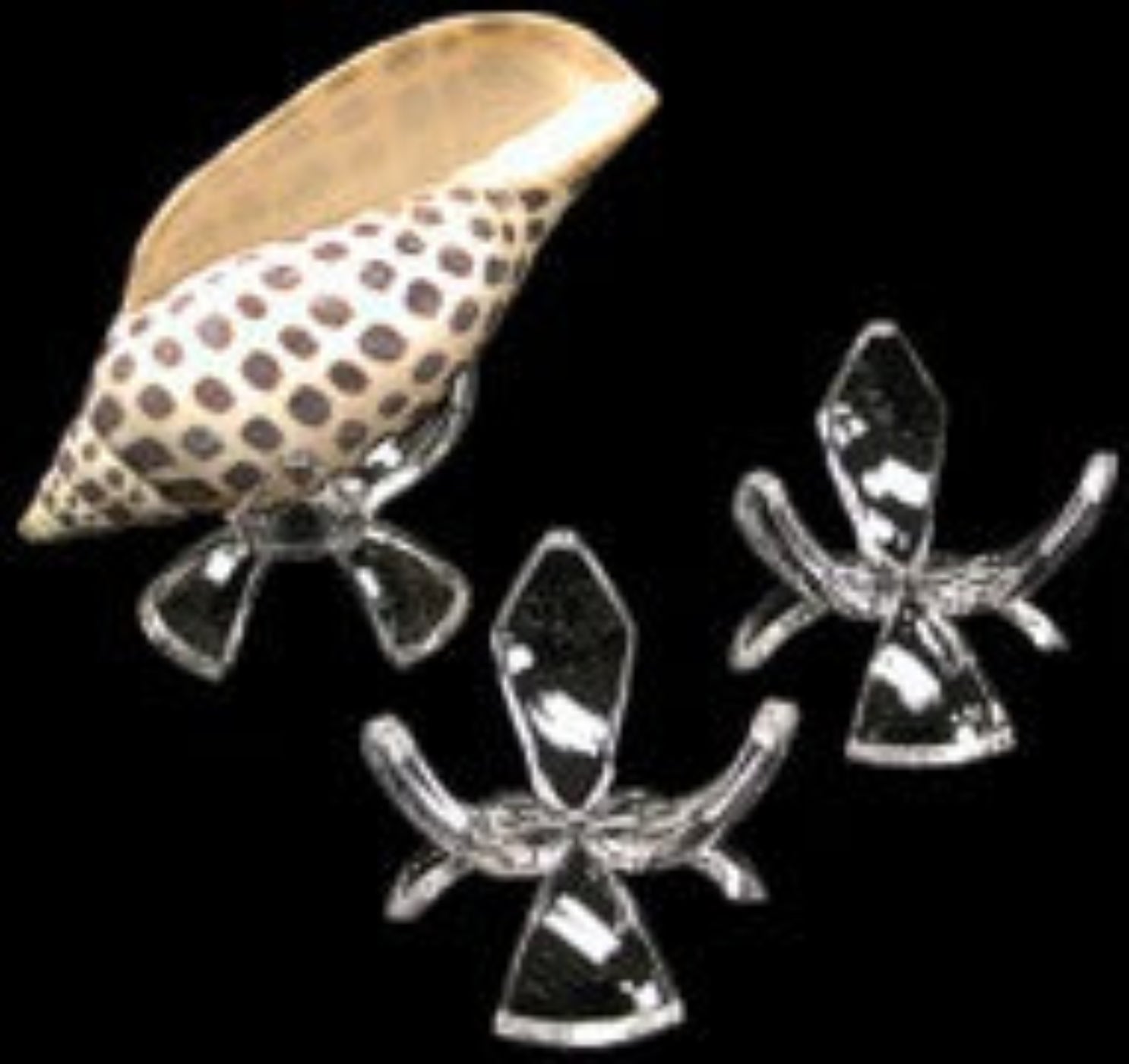 Three Prong Display Stands measuring 2" Sold Each       40126