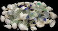 White Shells & Lite Sea Glass Mix measuring 1/2 to 3" Sold by the 1/4 pound  61126