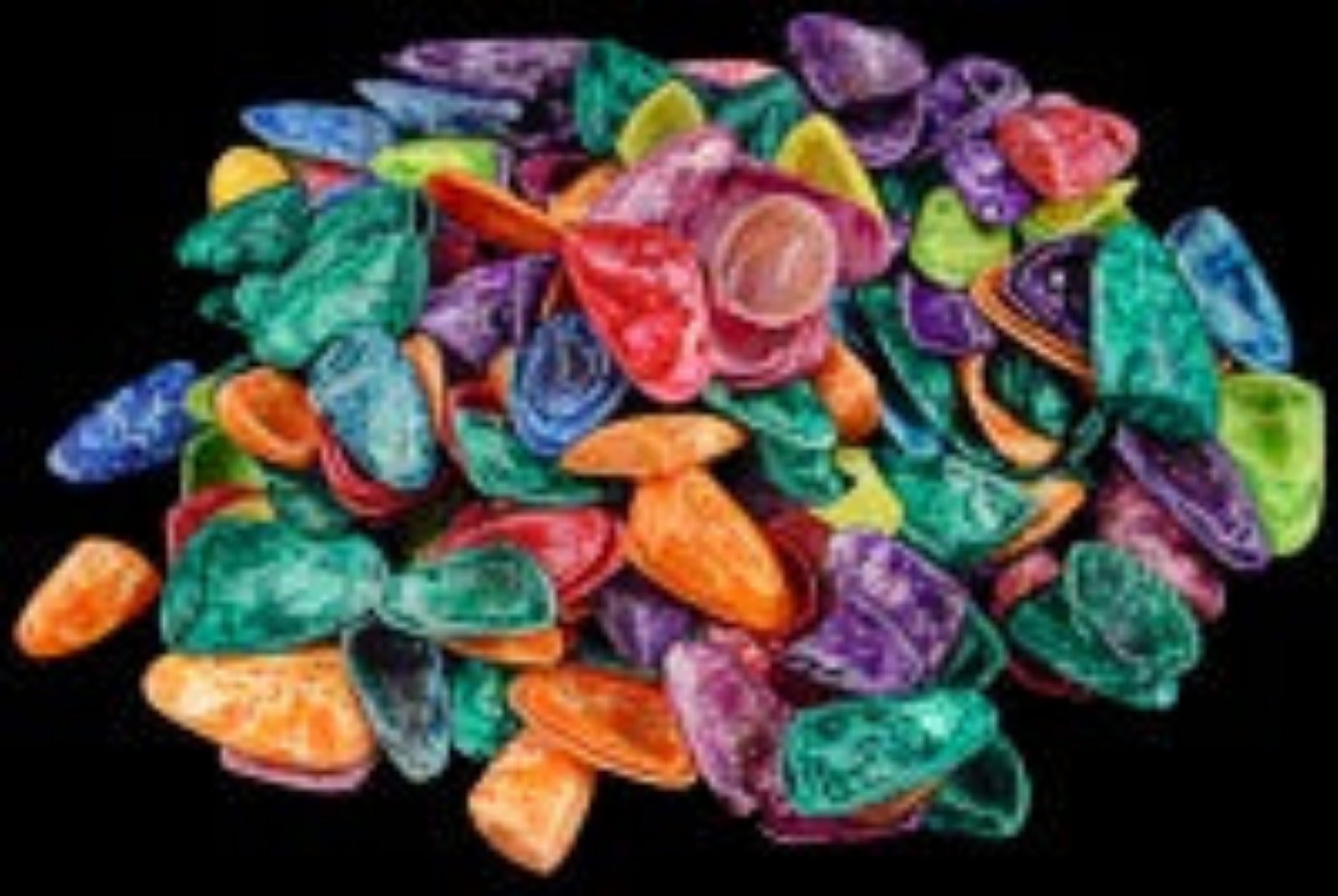 Dyed Asst Coquina Shells 1/2"or Less Sold By The 1/4 LBS   ####