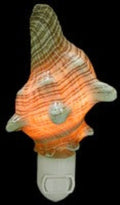 Fox Shell Hand Crafted Nitelite measuring 6" Sold Each  61326