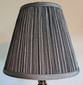 Lampshade 5x10x8" Gray Mushroom Pleat Sold Each     80226