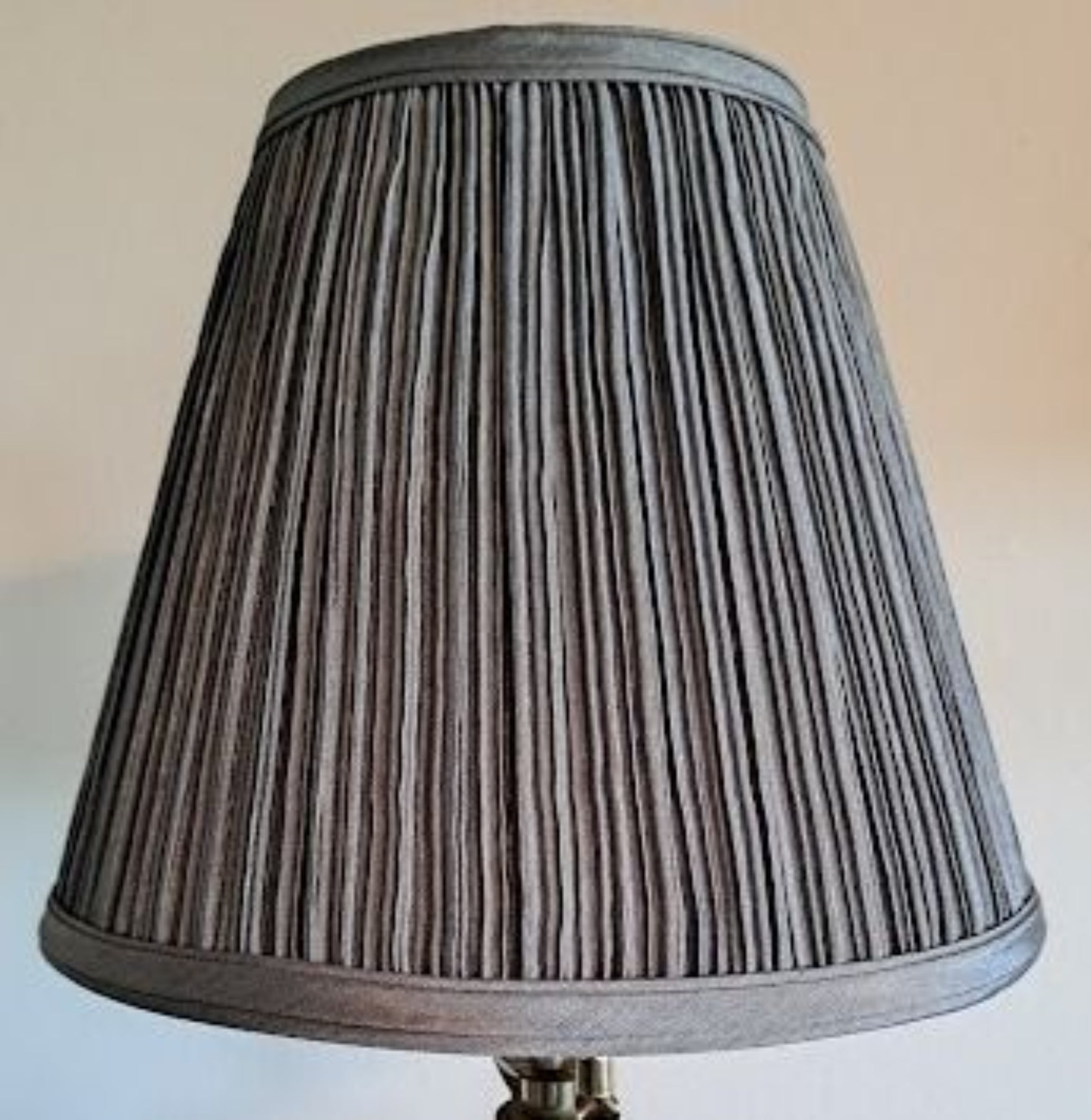 Lampshade 5x10x8" Gray Mushroom Pleat Sold Each     80226