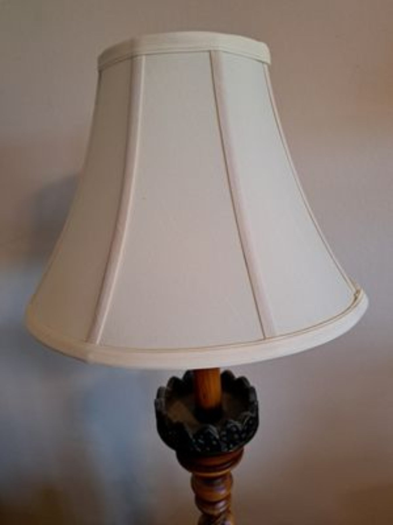 Lampshade 6x13x10  Bell Shaped Cream on Beige      80526