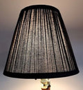 Lampshade 5x10x8" Black Mushroom Pleat Sold Each  80326
