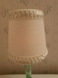 Lampshade Clipon 3x4x4" Cream with Matching Trim    80326